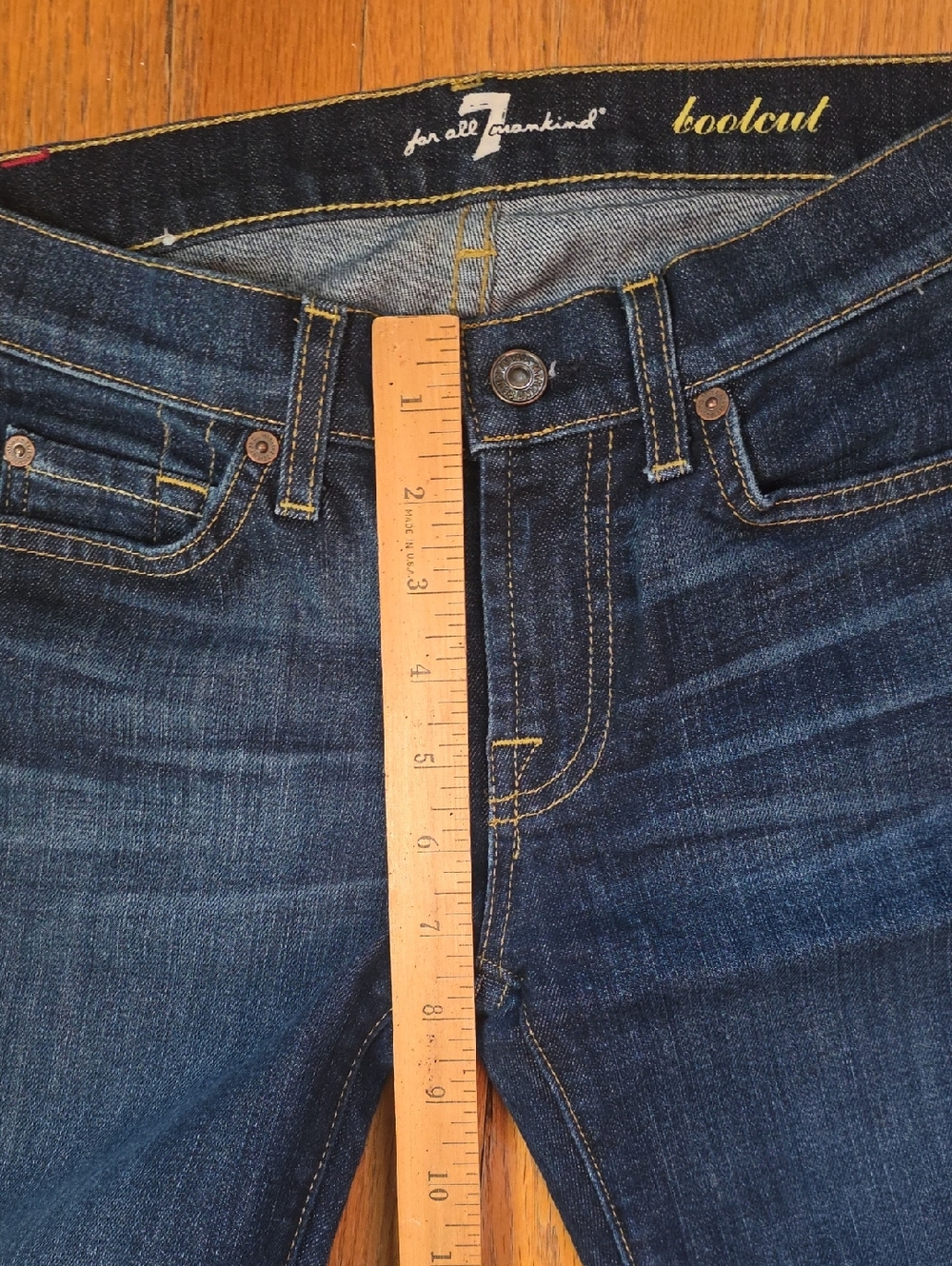 7 For All Mankind Jeans Size 25 Bootcut - Picture 9 of 9